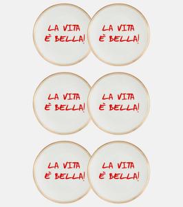 Набор тарелок La Vita È Bella, 6 штук Bitossi, Multicolor