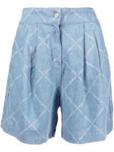 Karl Lagerfeld джинсовые шорты с логотипом, синий