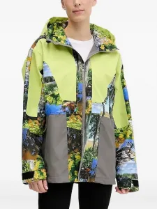 Куртка Truenature с капюшоном и принтом Adidas By Stella Mccartney, зеленый