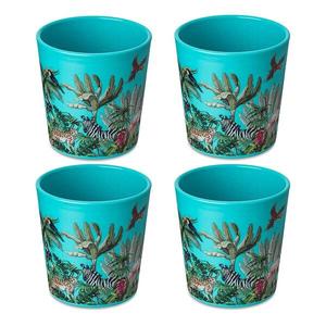 Чашка connect cup s jungle (4 шт.) Koziol, синий