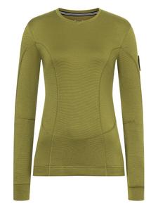 Лонгслив super.natural Merino Fahrradtrikot, оливково зеленый