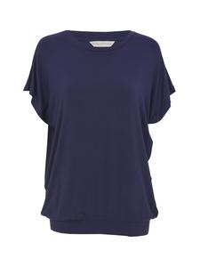 Cyberjammies Женская пижамная блузка Alpes свободного кроя из трикотажа, темно-синего цвета