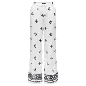 Брюки Only Caro Pull-Up, белый