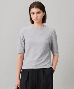 Топ жаккардовый с люрексом ICB, серебристый