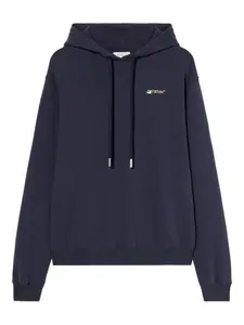 Худи с логотипом Off-White, синий