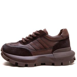 Низкие массивные кроссовки, увеличивающие рост, женские Jay, Coffee