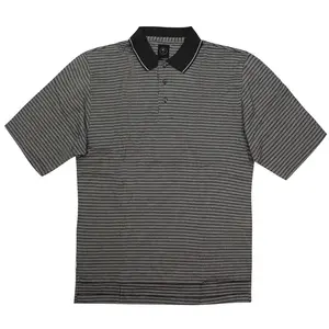 Винтажная мужская рубашка-поло в полоску для гольфа Nike, серый