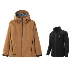 Mizuno Куртка Unisex, Dark Camel (Comes with Inner Lining)
