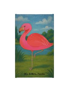 Mr. & Mrs. Panda Полотенце Flamingo Classic Design без надписи, белого цвета