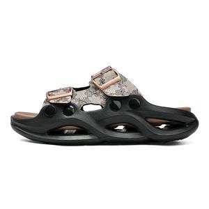 Тапочки-слайды из кожи EVA с амортизацией в стиле пэчворк унисекс экрю British knights, Ecru