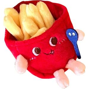 Милый креативный подвесной плюшевый аксессуар с картошкой фри, гамбургером и куриной ножкой высотой 10 см Nodding Bud Bug