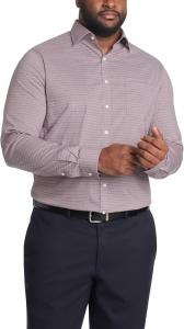 Рубашка мужская Michael Kors Travel Stretch Big Fit (Big and Tall), Wine