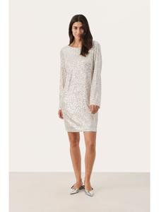 Платье DarleenPW из джерси, прямого кроя, серебристого цвета PART TWO