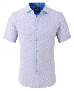 Мужская облегающая рубашка с коротким рукавом Performance Button Down Tom Baine, белый