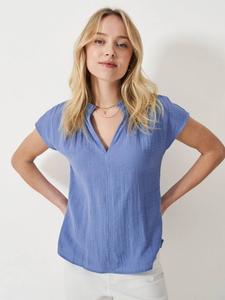 Блузка Cleo из двойной ткани Crew Clothing, Light Blue
