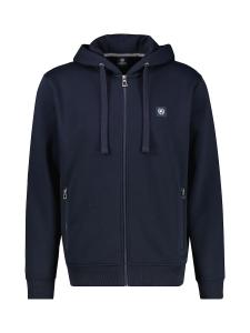 Толстовка с капюшоном на молнии LERROS, темно-синий