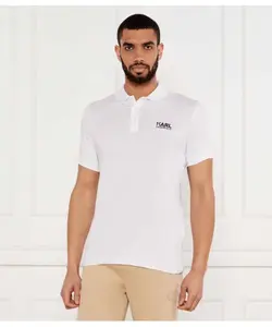 Футболка поло Regular fit Karl Lagerfeld, белый
