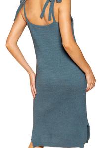 Платье Berber Fuzy Midi в цвете голубой шалфей POL