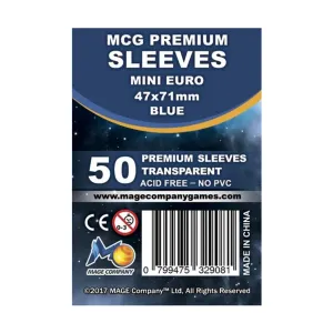 Мини-европейские рукава (50), MCG Premium Card Sleeves