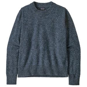 Женский свитер с круглым вырезом из переработанной шерсти - шерстяной свитер Patagonia, синий