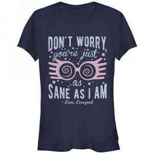 Футболка с графическим рисунком «Гарри Поттер» для юниоров «Луна: ты такая же нормальная, как и я» Harry Potter, темно-синий