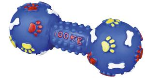 Виниловые гири Trixie разных цветов со звуком 15 см Trixie, цвет желтый