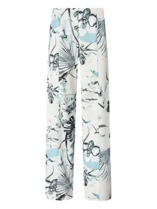 Брюки с цветочным принтом Genny, синий