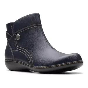 Женские кожаные ботильоны Ashland Mabel Clarks, цвет navy tumbled