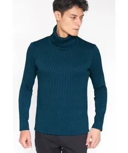 Водолазка с жаккардовой отделкой и полосками Tornado Mart, цвет Blue