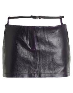 Мини-юбка The Attico, темно-фиолетовый