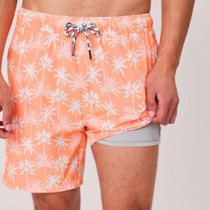 Мужские плавательные шорты Cali Palms из переработанных материалов Snapper Rock, Orange