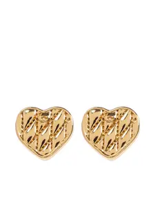Серьги в форме сердца Coach, золотистый