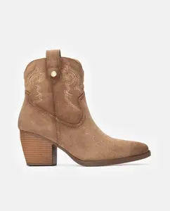 Женские ботинки в стиле ковбой с боковой молнией Refresh, светло-коричневый