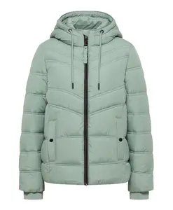 Стеганая куртка с капюшоном Cecil, зеленый