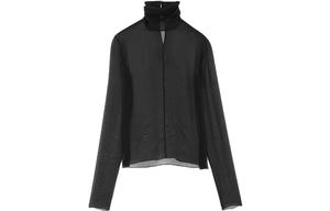 Рубашка женская черная Saint Laurent