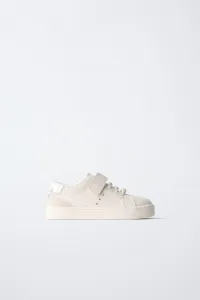 Жемчужные кроссовки Zara, белый
