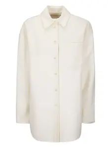 Рубашка с нагрудным карманом Riber Sportmax, молочно-белый