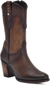 Женские ботильоны Cuadra из натуральной кожи, коричневый 4V00RS