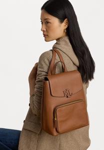 Рюкзак Lauren Ralph Lauren PEBBLED LEATHER MEDIUM CAMERYN BACKPACK, Brown/Tan