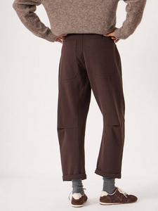 Брюки с расклешенным силуэтом Barrel Leg HUSH, Dark Brown