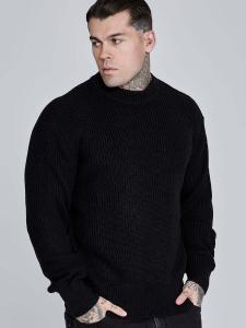 Свитер SikSilk Knitted, черный
