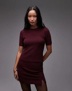 & Other Stories тонкий трикотажный топ цвета бордового вина