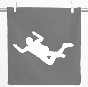 Декоративная наволочка Huuraa с силуэтом парашютиста, подарок, 40x40 см, серо-стальной хлопок, украшение для парашютиста Hellweg Druckerei