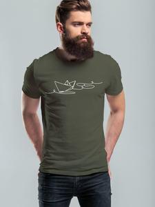 Рубашка Neverless Paperschiff, зеленый