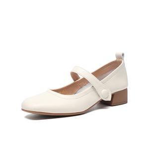 Туфли Мэри Джейн женские Zhr, цвет Apricot