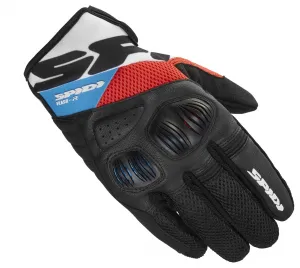 Перчатки Flash-R EVO Spidi, красный/светло-голубой