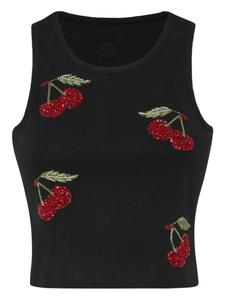 Майка, украшенная кристаллами Philipp Plein, черный