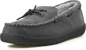 Мужские домашние/уличные теплые комфортные экзотические тапочки ARIAT Silversmith с квадратным носком и кожаной верхней частью, серый