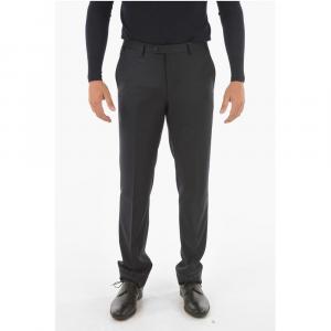 Брюки LEADER из натуральной шерсти со средней посадкой и гладким подолом Corneliani, Blue