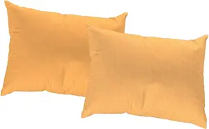 Декоративная подушка Adam "Graphic Ventus", с тонкой структурой, двусторонний чехол без наполнителя, 1 шт 60х40 см, светло-желтый